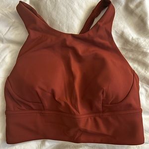 Lululemon sports bra size 6 burnt orange/brown color